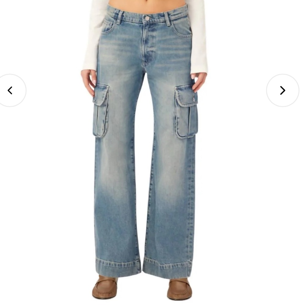 DL1961 Wide Leg Cargo Jeans Zoie